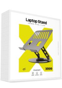 POWERWAY XR99 Yüksek Kalite Metal Ayarlı Laptop Macbook Uyumlu Notebook Tablet Tutucu Altlık Stand Soğutucu - 1